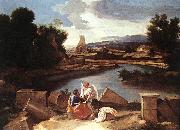 POUSSIN, Nicolas, Landscape with St Matthew and the Angel sg